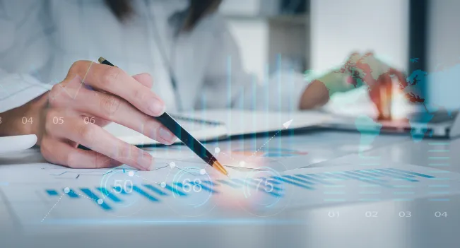 Persona trabajando en Contabilidad