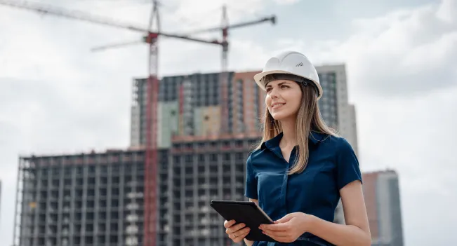 Técnico en Prevención de Riesgos trabajando en una constructora